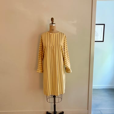 Japanalia yellow stripe cotton tunic-one size 