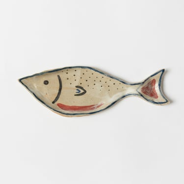 Hand-painted Ceramic Fish Dish Large