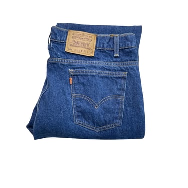 Vintage Levis 505 Jeans, Regular Fit Straight Leg, Made in USA Orange Tab, Size 42 