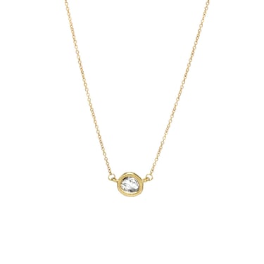 One-of-a-Kind Diamond Slice Necklace - Solid 18K