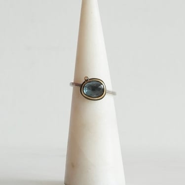 Ananda Khalsa | Rosecut London Blue Topaz Ring