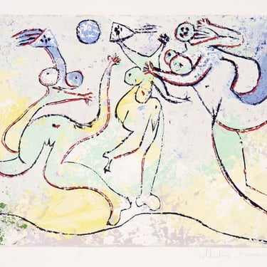 Trois Femmes Jouant au Ballon sur la Plage, Pablo Picasso (After), Marina Picasso Estate Lithograph Collection 