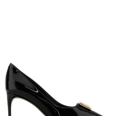 Dolce & Gabbana Women Black Leather Lollo Pumps