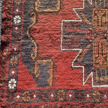 #128 Vintage Kazak Handmade Rug 3'9" x 6'2"