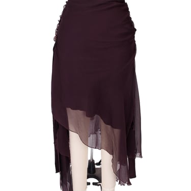 Amen Silk Embellished Skirt