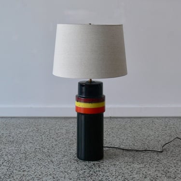 Mid Century Modern Ceramic Pottery Bitossi Inspired Table Lamp (2 Available) 
