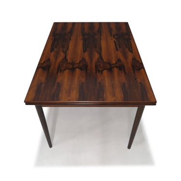 Mid-century Brazilian Rosewood Dining Table with Draw Leaves