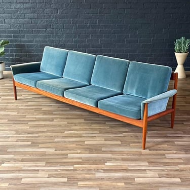 Mid-Century Danish Modern 4-Seater Teak Sofa by Grete Jalk, c.1960’s 