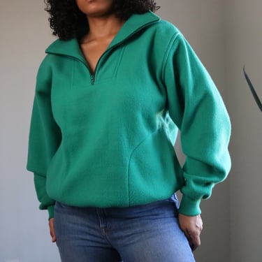 90s Half Zip Pullover | Vintage Teal Sweatshirt | Trader Bay Sweater | Oversized Sweatshirt | 