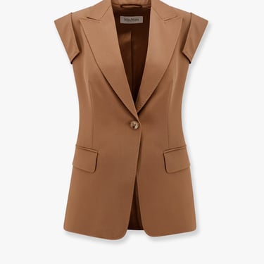 Max Mara Women Max Mara Brown Blazers E Vests