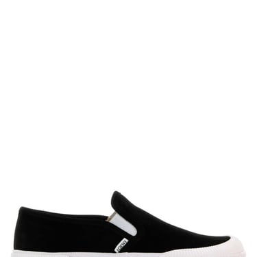 Loewe Men Black Suede Terra Vulca Slip-Ons