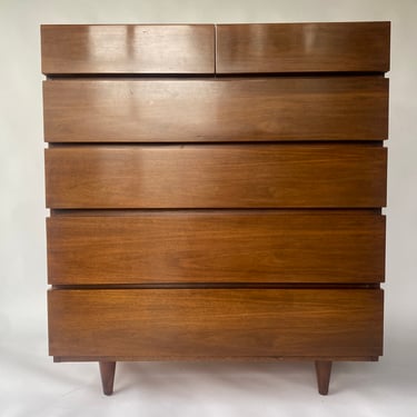 Mid-Century Modern Tall Dresser by American of Martinsville