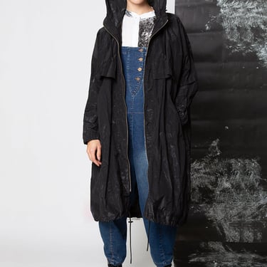 Oversized Drop Shoulder Hooded Jacket