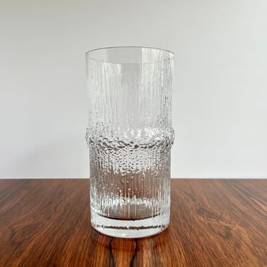 Vintage Iittala of Finland Niva Glass Vase 8" by Tapio Wirkkala 