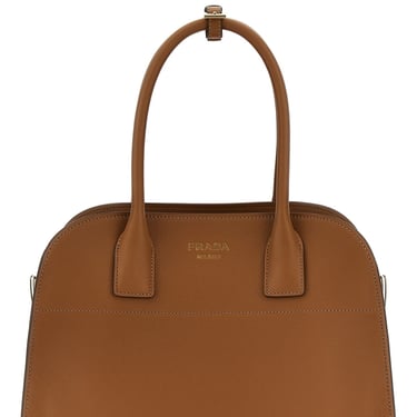 Prada Women Medium Leather Shopping Bag