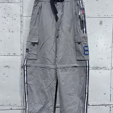 Y2K 32x30 Brand new with tags Gray A.P.CO. cotton nylon zip off pants gorp hiking 