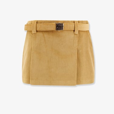 Miu Miu Women Miu Miu Yellow Skirts