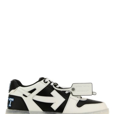 Off White Man Two-Tone Leather Out Of Office Sneakers