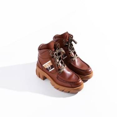 GUCCI Brown Platform Ankle Boots (Sz. 39.5)