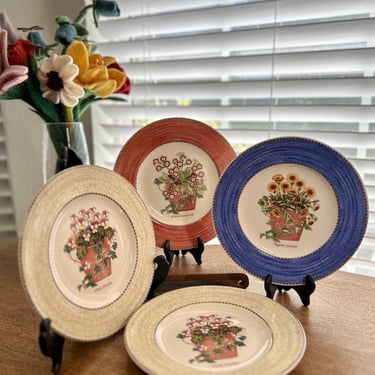 Wedgwood Sarah's Garden Queens Ware Salad Plates – Made in England 