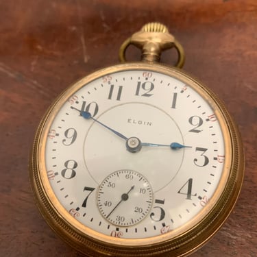 1911 18s 21J GF Elgin Lever Set Pocket Watch 