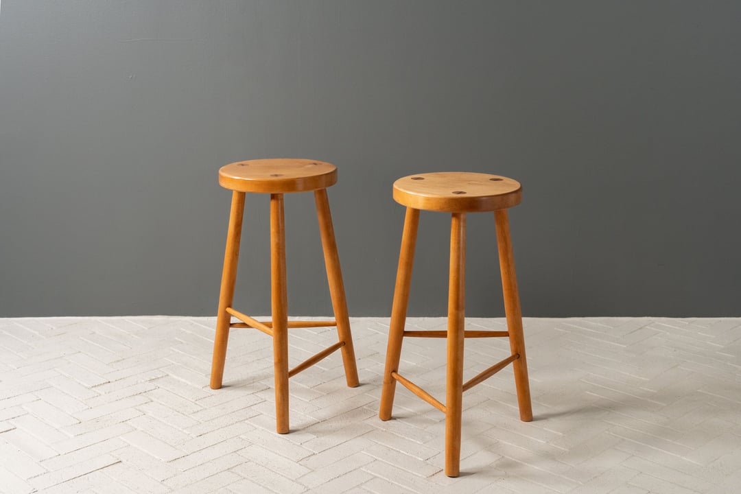 Pair of Studio Maple Counter Stools | Reside | Cambridge, MA