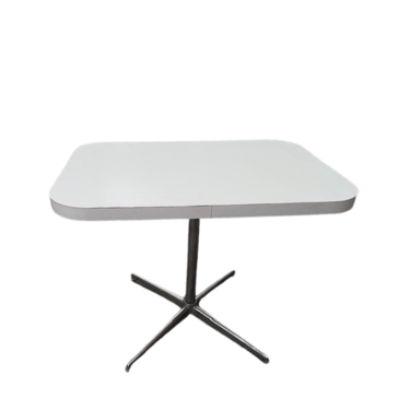 Small White Laminate Compact Dining Table