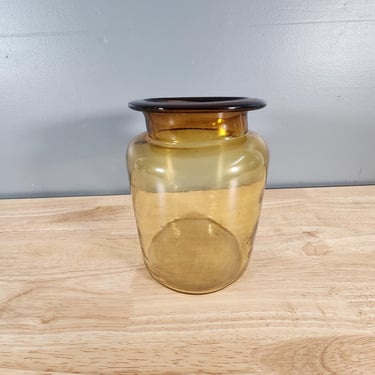 Amber Glass Jar 