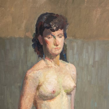 Jacobson Standing Nude Female Oil on Canvas