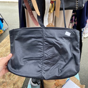 Navy Blue Faux Leather Shoulder Bag/Crossbody/Purse 