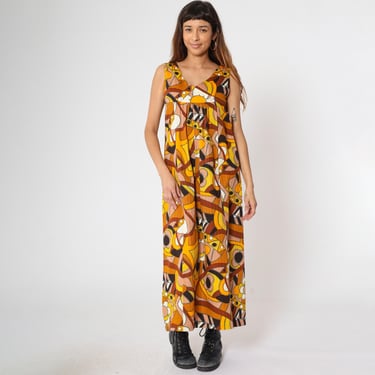 strapless open back dress Slinky Jersey Cut-Out Halterneck Gown in Burnt Orange - 12 main image 0
