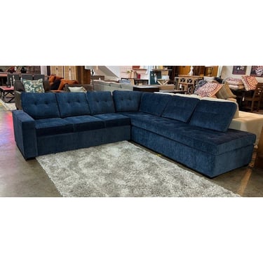 Final Sale - Carrara Sectional Sofa in Blue