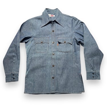 Vintage Levis Big E denim western shirt, made | St. Cyr Vintage