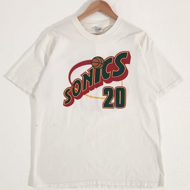 Vintage 2000s Seattle SuperSonics Gary Payton T-Shirt Sz.L