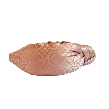 Sample Sale  Mauve Satin Brocade Knotted Headband