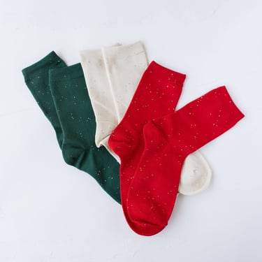 Women's Holiday Glitter Socks