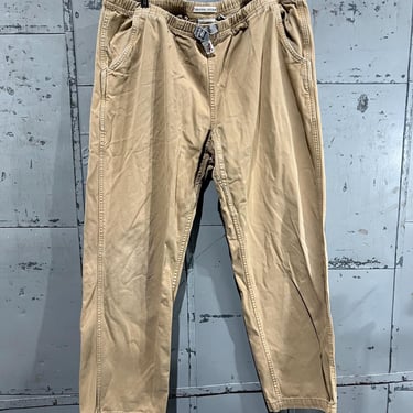 XL 90s Gramicci g series pants tan beige belted pants rock climbing hiking outdoors granola 