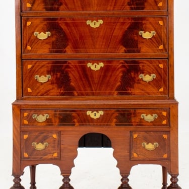 American William &amp; Mary Style Chest on Stand