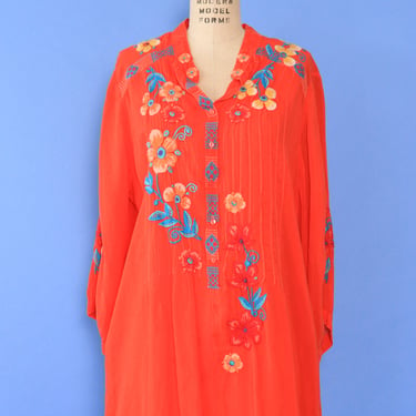 Embroidered Johnny Was Tunic L/XL
