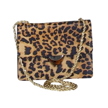 Loeffler Randall - Tan & Black Leopard Print Crossbody Bag