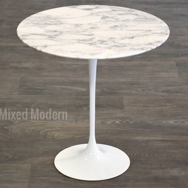 Eero Saarinen Knoll Marble 20” Tulip End Table 