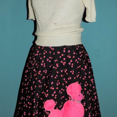 1950's POODLE SKIRT OUTFIT/Swing Dance wear/Halloween Costume/Full Skirt with Petticoat, scarf and pin/Jive costume/Sock Hop/1950's clothing 