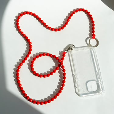 Handykette iPhone Necklace in Red