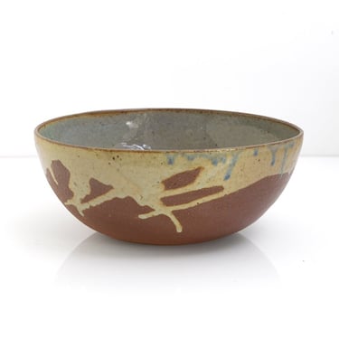 Ulla & Gustav Kraitz hand thrown and glazed ceramic bowl 1976.
