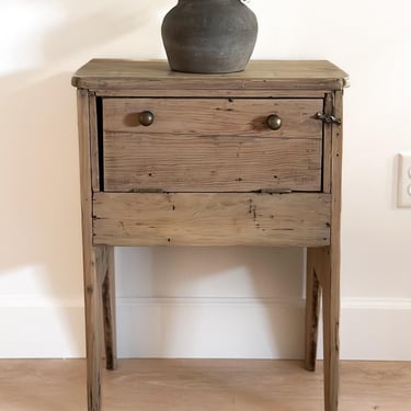 Antique Pine Telephone Table 