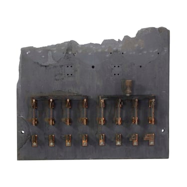 Early 20th Century Antique Electric Panel with Large Knife Switches