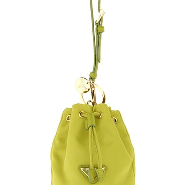 Prada Women Pistachio Green Re-Nylon Re-Edition 1978 Key Ring