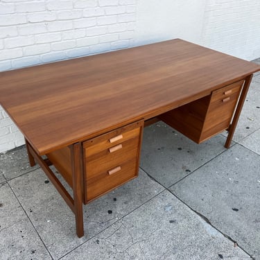 Danish Mid Century Teak Executive Desk 