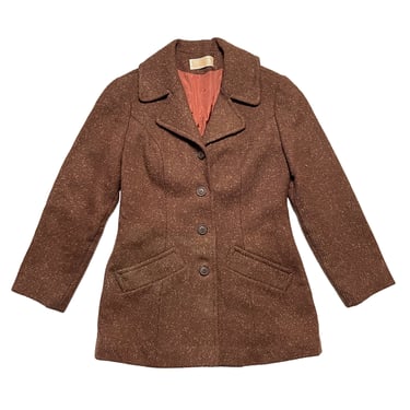 Vintage 1960s Women's PENDLETON Wool Donegal Tweed Jacket ~ size 8 ~ Blazer / 49er ~ Made in USA 