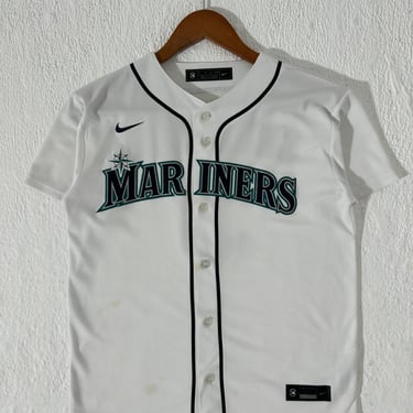 J.P. Crawford Seattle Mariners White MLB Baseball Jersey Sz. Youth Large